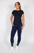 BARE Emblem T-Shirt - Navy, Hot Pink and Silver