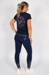 BARE Emblem T-Shirt - Navy, Hot Pink and Silver