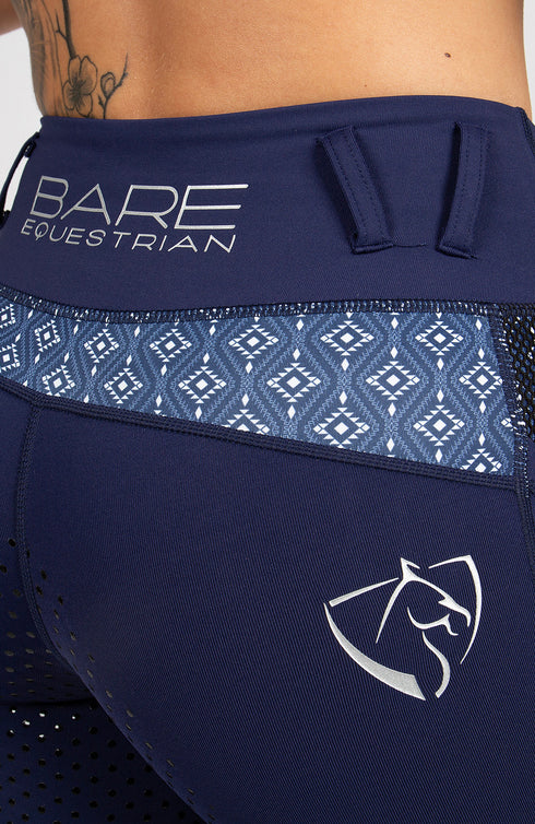 Youth Performance Riding Tights - Navy Nomad