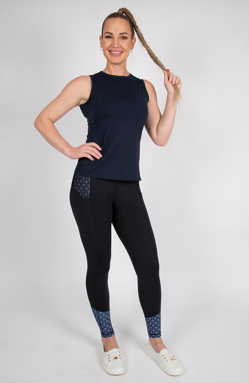 BARE Tank Top - Navy/Navy