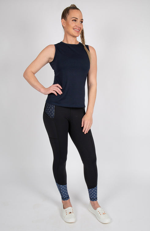 BARE Tank Top - Navy/Navy