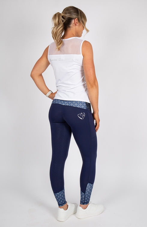 No Grip BARE Performance Riding Tights - Navy Nomad