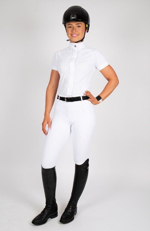 BARE Sculpt Hybrid Riding Breeches - White