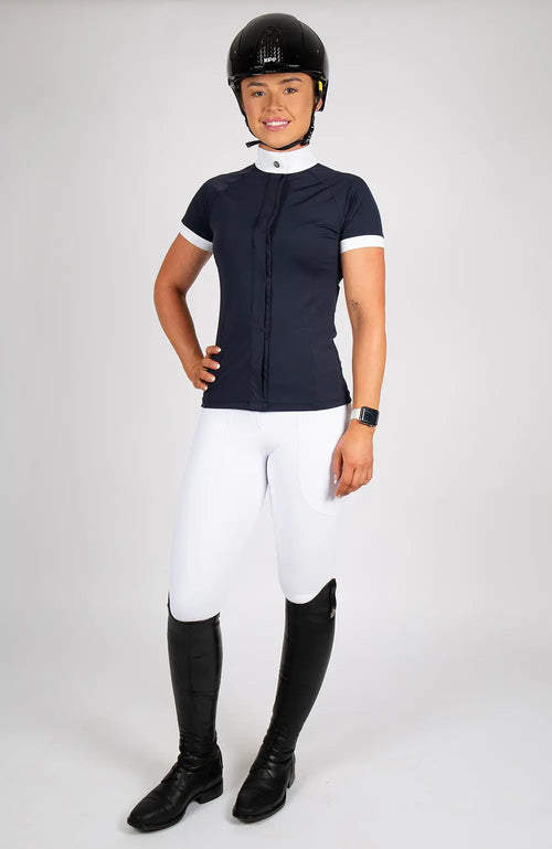 BARE Sculpt Hybrid Riding Breeches - White BARE Equestrian