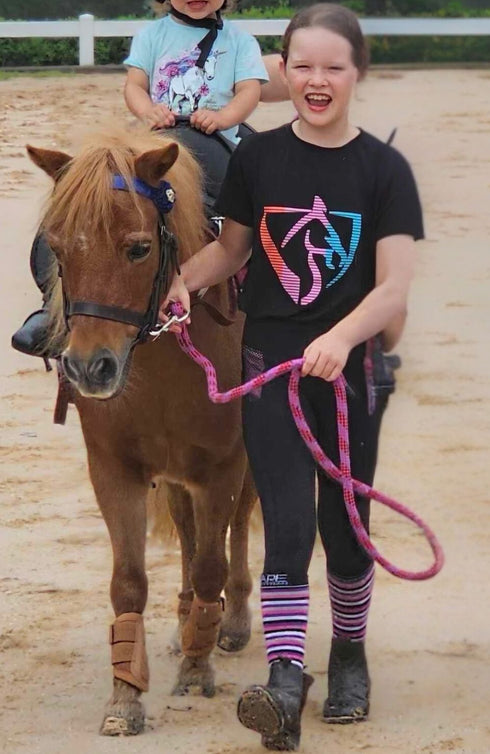 Youth BARE Neon Logo T-Shirt - Black