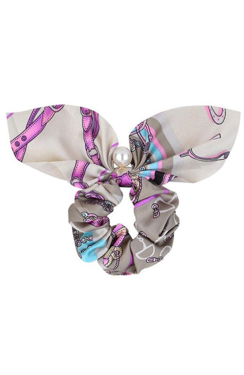 Handmade Silk Bunny Scrunchie