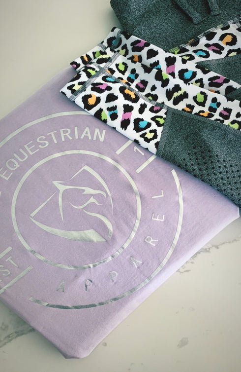 BARE Emblem T-Shirt - Lilac and Silver