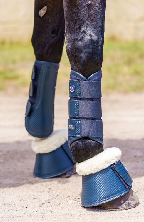 BARE Horse Wear - Carbon Tech Bell Boots - Navy