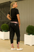 BARE Performance Riding Tights - Black Lilac Rose Gold