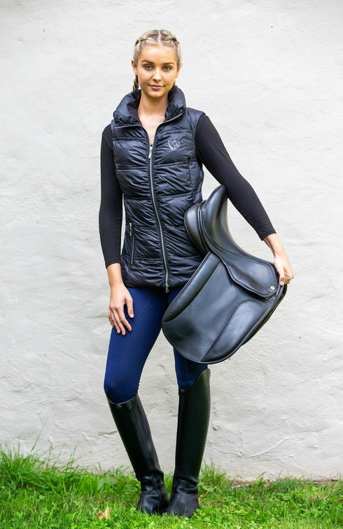 Youth Performance Riding Tights - Oxford Navy