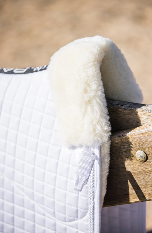 BARE Deluxe Merino Saddle Pad - White