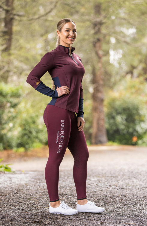 Royal Riding Club - Kensington Riding Tights - Merlot