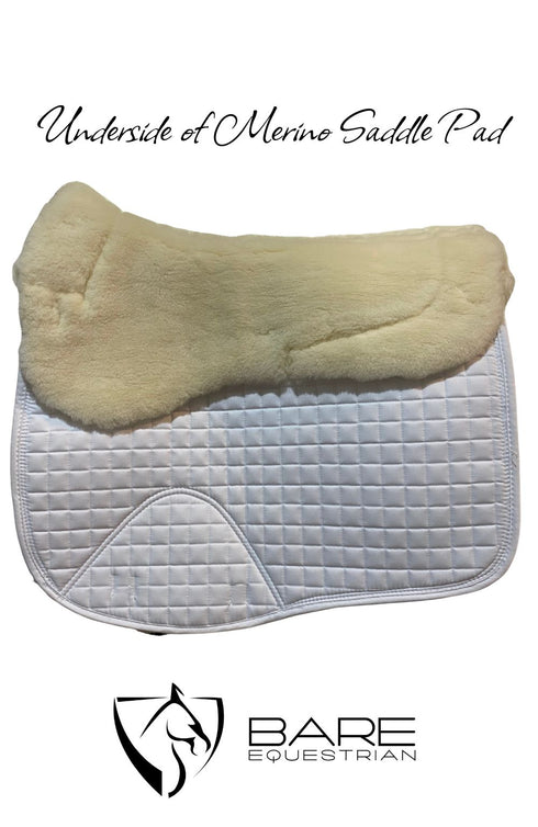 BARE Deluxe Merino Saddle Pad - White
