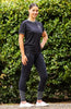 Active Black BARE Equestrian riding tights and black mesh tee