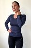 BARE Active Long Sleeve Tee - Navy BARE Equestrian