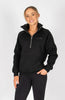 BARE Quarter Zip Teddy Pullover Sweater - Black BARE Equestrian