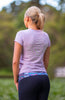 BARE Emblem T-Shirt - Lilac and Silver BARE Equestrian