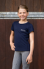 Youth BARE Emblem T-Shirt - Navy and Silver
