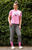 BARE Black Logo T-Shirt - Pink BARE Equestrian