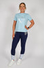 BARE Silver Logo T-Shirt - Light Blue BARE Equestrian