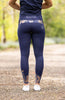 BARE Performance Riding Tights - Navy & Rose Gold