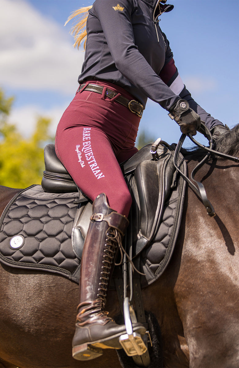 BARE Luxe Sport Saddle Pad - Dressage Cut - Black – Bare Equestrian